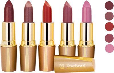 

Rythmx Creamy Matte Lipstick 2207201628 Light Red, Neon Pink, Brown, Light Brown, Pink Lipstick(Brown, Purple, Maroon, Red, 20 g)