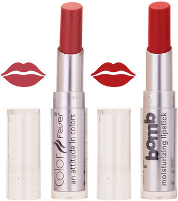 

Color Fever Creamy Matte profissional77160214Peach, Brick Red Lipstick(Peach, Brick Red, 6.4 g)