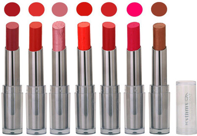 

Rythmx Color Blast Super Stay Lipstick Combo (Pack of 7, in Perfect Sade)206(Red)