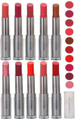 

Rythmx Lipstick All Color Makeup Combo Kit (Pack of 10) 1015(Shade - 55)