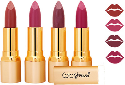 

Color Fever Exclusive Long Lasting Intense Wear Matte Lipstick (Multicolor) 54(Mauve, Plum, Plum, Purple, 16.8 g)