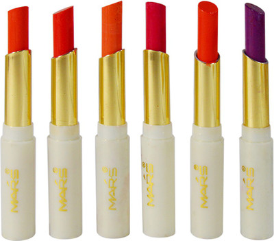 

Mars 6h Continous Moisturzing Playmate Series Sweet Lipstick Pack Of 6(PGGP-C4, 3 g)