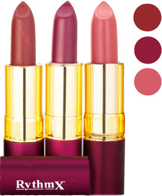 

Rythmx Matte Lipstick Combo 421 429 436(Multicolor,)