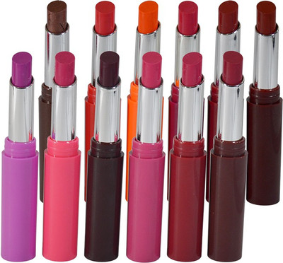

ADS Crystal Moisturising Lipstick Pack of 12(OSG-A, 4 g)