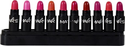 

Mars Sweet Multi Colour Lipstick Pack of 10-B(LS2-B, 2.5 ml)