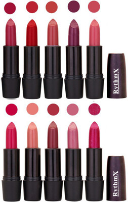

Rythmx Lipstick Wholesale Rate All Color Combo Set(Shade - 34)