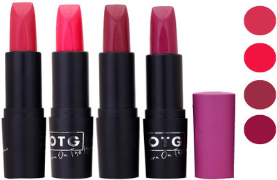 

OTG 9 to 5 Lipstick Set Pack Of 4(Purple, 16 g)