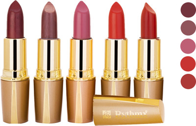 

Rythmx Creamy Matte Lipstick 2207201616 Light Red, Neon Pink, Brown, Light Brown, Pink Lipstick(Brown, Purple, Maroon, Red)
