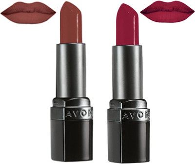 

Avon Ultra Color Matte Shades Lipstick (set of 2 of 3.8 g each)(matte spice, matte merlot)
