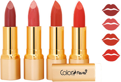 

Color Fever Exclusive Long Lasting Intense Wear Matte Lipstick (Multicolor) 112(Mauve, Peach, Brick Orange, Orange, 16.8 g)