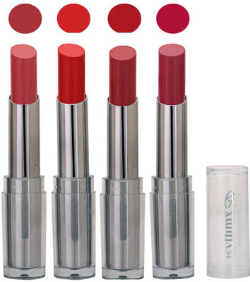 

Rythmx Lipstick in Mauve,Red,Mauve,Deep Mazanta Pack of 4(Multicolor)