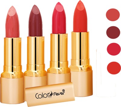 

Color Fever Exclusive Long Lasting Intense Wear Matte Lipstick (Multicolor) 42(Mauve, Plum, Neon, Orange, 16.8 g)