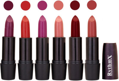 

Rythmx Multi Shade Soft Matte Lipstick (Pack of 6) 989(Shade - 029)