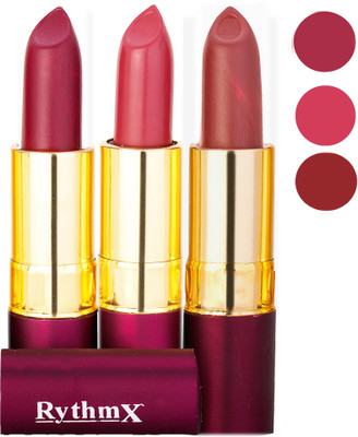 

Rythmx Matte Lipstick Combo 411 416 421(Multicolor)