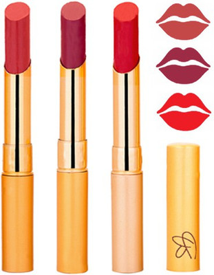 

Rythmx Mauve+Plum Purple+Red Color Lipstick Combo 340(Multicolor,)