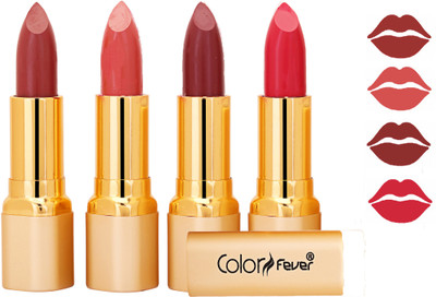

Color Fever Exclusive Long Lasting Intense Wear Matte Lipstick (Multicolor) 62(Mauve, Peach, Mauve, Neon, 16.8 g)