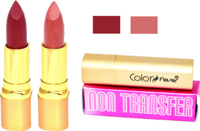 

Color Fever Brick Red Non Transfer Matte Lipstick-44(Nude, Brick Red, 8.4 g)