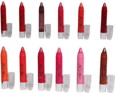 

MN Me-On Super Stay Non-Transfer Lipstick Pack Of 12 Multicolor(Multicolor)
