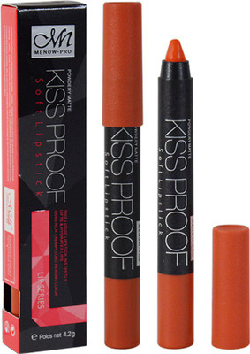 

MN Powdery Mate Kiss Proof Soft ange Lipstick Pack of 1(N-1, 3 g)