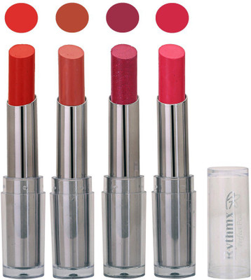 

Rythmx Lipstick in Red,Brown,Shimmer Purple,Pink Pack of 4(Multicolor)