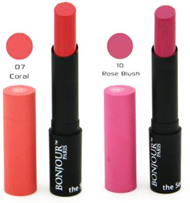 

Bonjour Paris Color Cap Lipstick )8(Peach, Pink, 8.4 g)