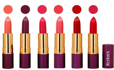 

Rythmx Long Lasting Lipstick(Pack of 6, Multicolour)216(Pink)
