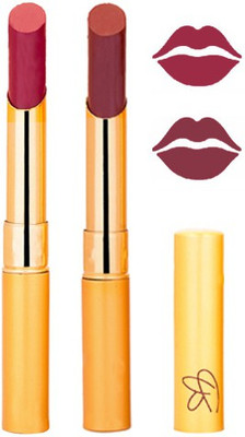 

Rythmx Plum Pink +Brown Color Lipstick Combo 212(Multicolor,)