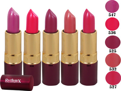 

Rythmx Purple Lipstick Comb 547 536 525 532 527(Multicolor)