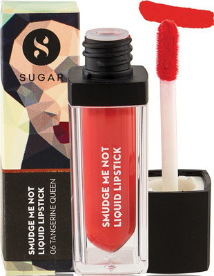 

Sugar SMUDGE ME NOT LIQUID LIPSTICK - 06 Tangerine Queen (Orange Coral)(06- Orange Coral, 4.5 ml)