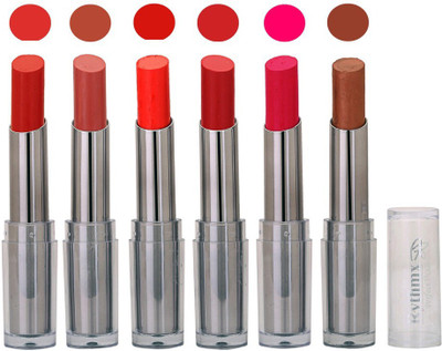 

Rythmx Color Show Creamy Matte Lipstick (Pack of 6) 502(Shade-85)