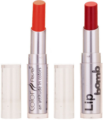 

Color Fever Creamy Matte Limited Offer77160360Orange, Dark Red Lipstick Set(Orange, Dark Red, 6.4 g)