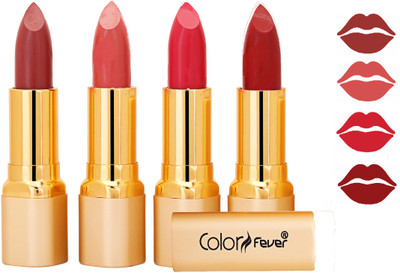 

Color Fever Exclusive Long Lasting Intense Wear Matte Lipstick (Multicolor) 84(Mauve, Peach, Neon, Red, 16.8 g)