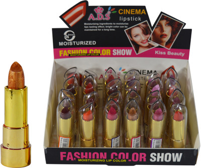 

ADS 24H Moisturied Lipstick Pack of 24(A, 4 g)