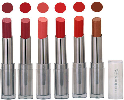 

Rythmx Color Show Creamy Matte Lipstick (Pack of 6) 521(Shade-104)