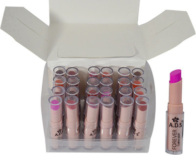 

ADS Cinema Beauty Glossy & Shine Forever Lipstick Pack of 24(GPTGP-B, 3 g)