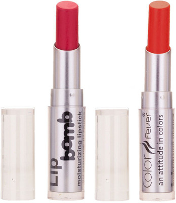 

Color Fever Creamy Matte Limited Offer77160302Pink, Brick Red Lipstick Set(Pink, Brick Orange, 6.4 g)