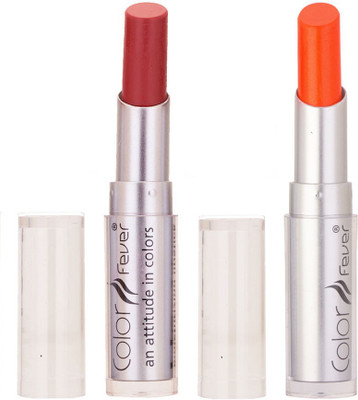 

Color Fever Creamy Matte Limited Offer77160224Peach, Neon Orange Lipstick Set(Peach, Neon Orange, 6.4 g)