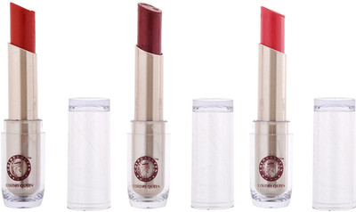 

COLORS QUEEN Glam Lipstick (Choco brown, Warm pink, Pinkish red)(CQ-155)