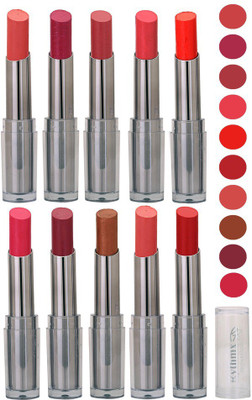 

Rythmx Lipstick All Color Makeup Combo Kit (Pack of 10) 1014(Shade - 54)