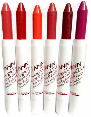 

NYN New Fashion Lipstick set of 6ASQWV(Multicolor, 4.2 g)