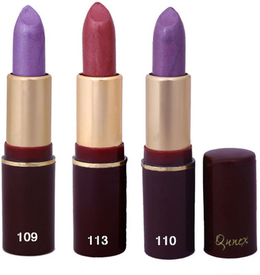 

Imported Qunex Purple,Brown,Rose Pink Lipsticks Combo 1806173(Multicolor,)
