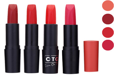 

OTG Colour Show Hot Lipstick 112(Maroon-Brick Red-Peach-Pink, 16.8 g)