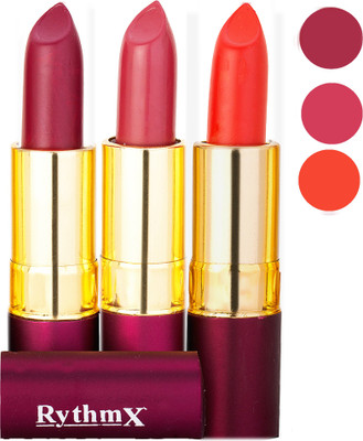 

Rythmx Matte Lipstick Combo 411 416 433(Multicolor)