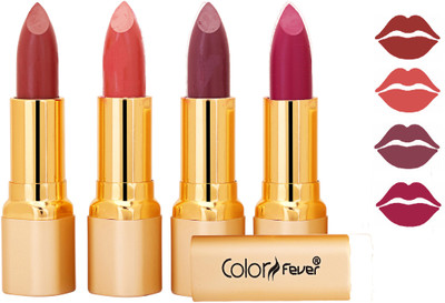 

Color Fever Exclusive Long Lasting Intense Wear Matte Lipstick (Multicolor) 104(Mauve, Peach, Plum, Purple, 16.8 g)
