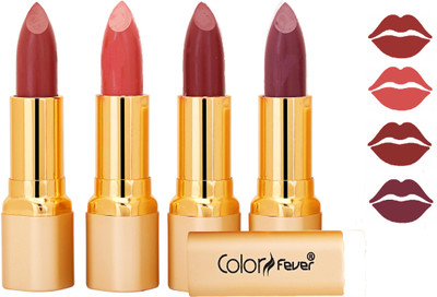 

Color Fever Exclusive Long Lasting Intense Wear Matte Lipstick (Multicolor) 67(Mauve, Peach, Mauve, Plum, 16.8 g)