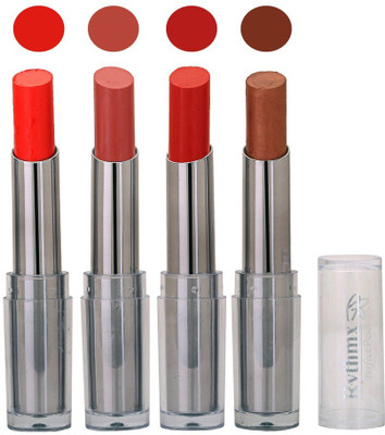 

Rythmx Lipstick in Bright Orange,Brown,Red,Copper Pack of 4(Multicolor)