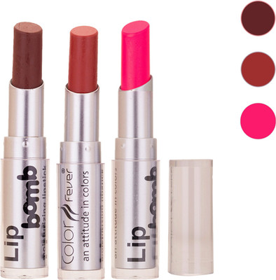 

Color Fever New Delhi Girls Selected Color Lipstick 193(Brown, Brick, Neon Pink, 9.6 g)