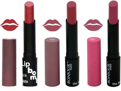 

Bonjour Paris Super Matte Lipstick Combo 152(Multicolor,, 10.5 g)