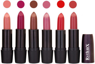 

Rythmx Multi Shade Soft Matte Lipstick (Pack of 6) 978(Shade - 018)