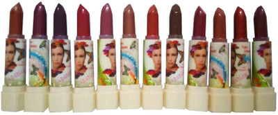 

Kwality Beautiful Lipstick Pack-LOA- of 12(Multicolor)